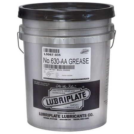 Lubriplate Lithium Complex Grease, Multipurpose, Pail, Semi Solid NO.630-AA 35LB PAIL ; L0067-035